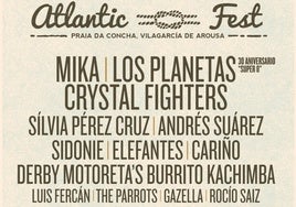 Depedro, Mika y Andrés Suárez, entre otros, se subirán al escenario del Atlantic Fest el próximo fin de semana