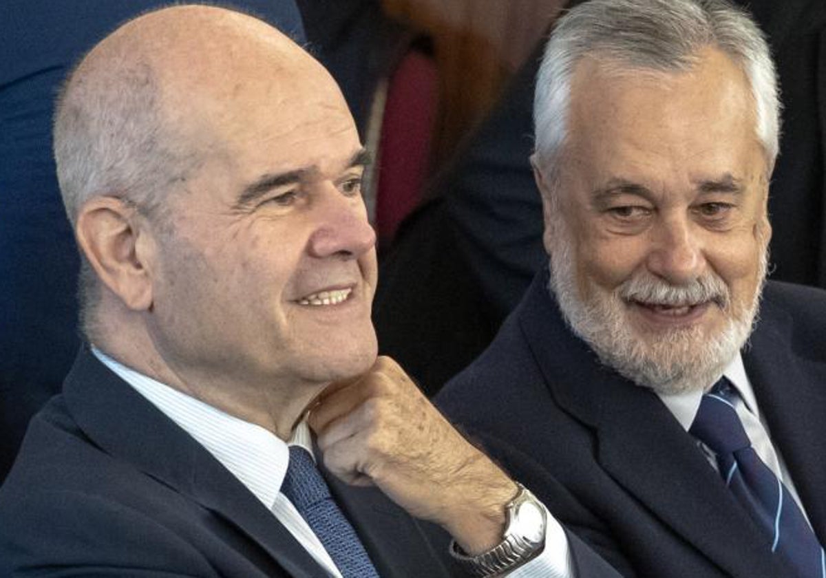 Manuel Chaves y José Antonio Griñán, en el juicio del caso ERE celebrado en la Audiencia de Sevilla en 2018