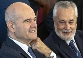 Manuel Chaves y José Antonio Griñán, en el juicio del caso ERE celebrado en la Audiencia de Sevilla en 2018
