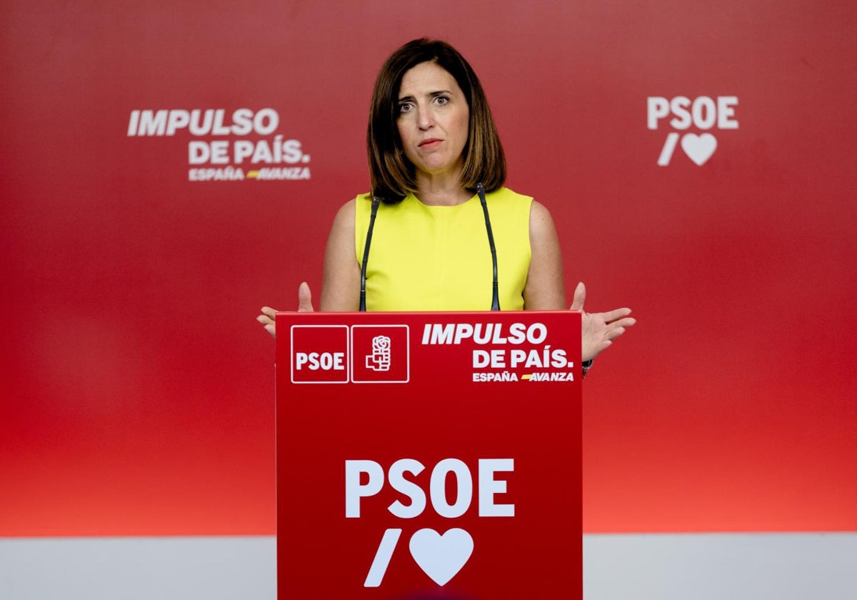 La portavoz de la Ejecutiva Federal del PSOE, Esther Peña