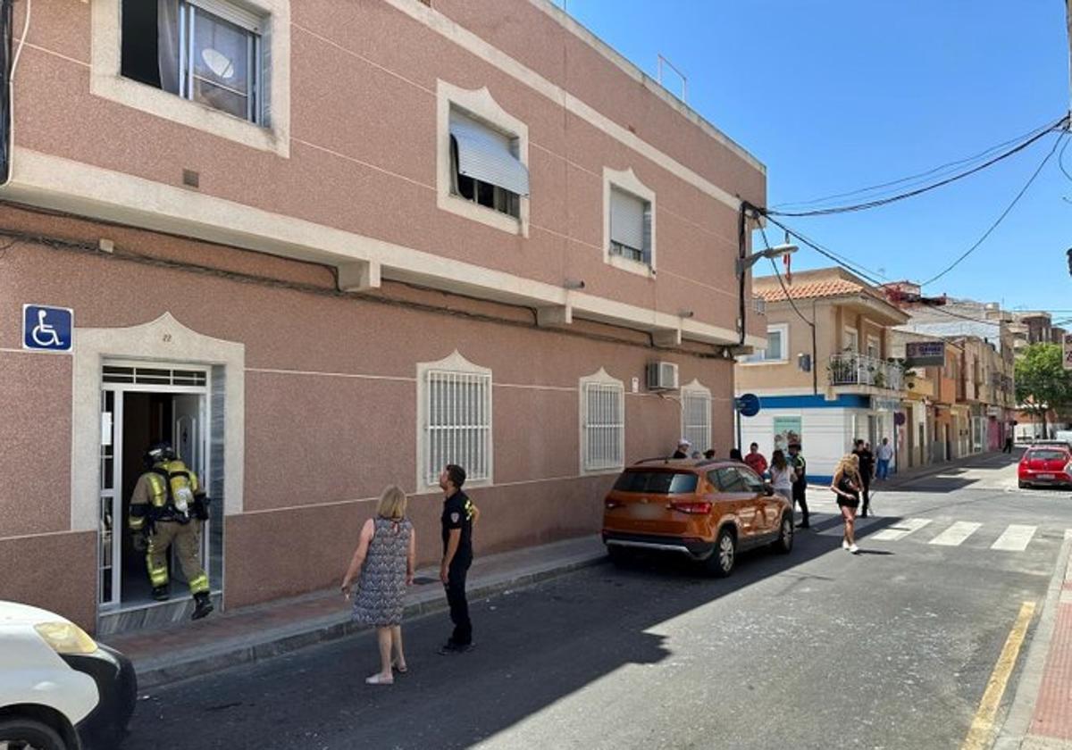 Imagen donde ha tenido lugar la explosión en una vivienda de Molina de Segura (Murcia)