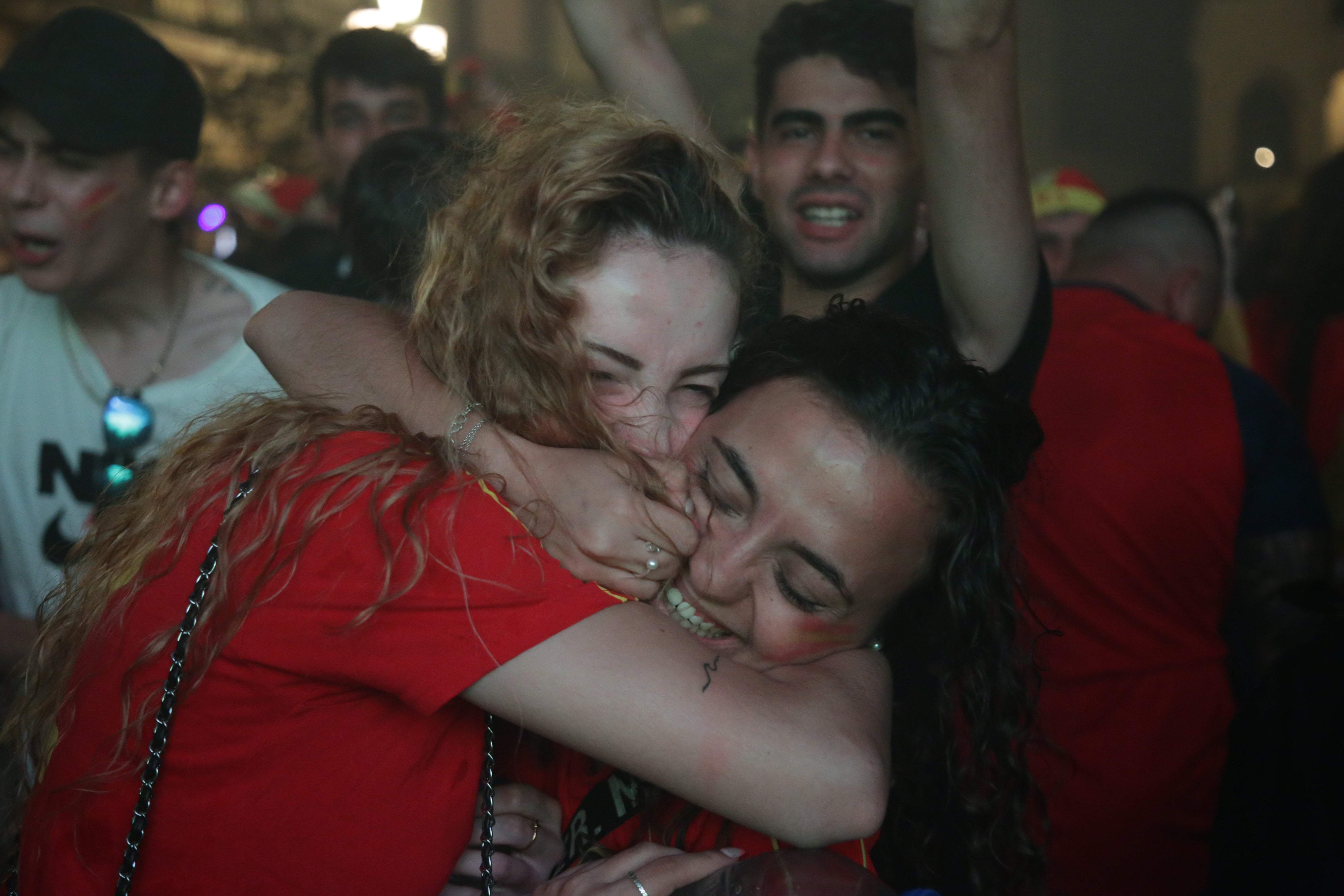 Celebración de la victoria de España en Zamora