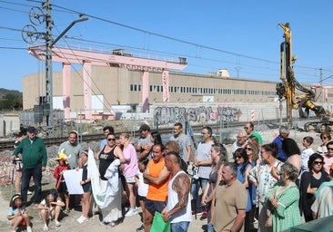 Vecinos de Palencia protestan contra las obras de la Alta Velocidad