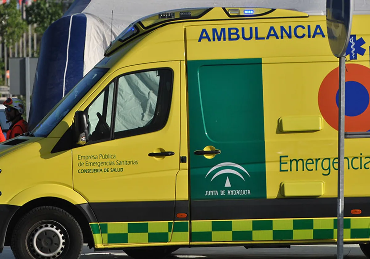 Una ambulancia del servicio de emergencias 061