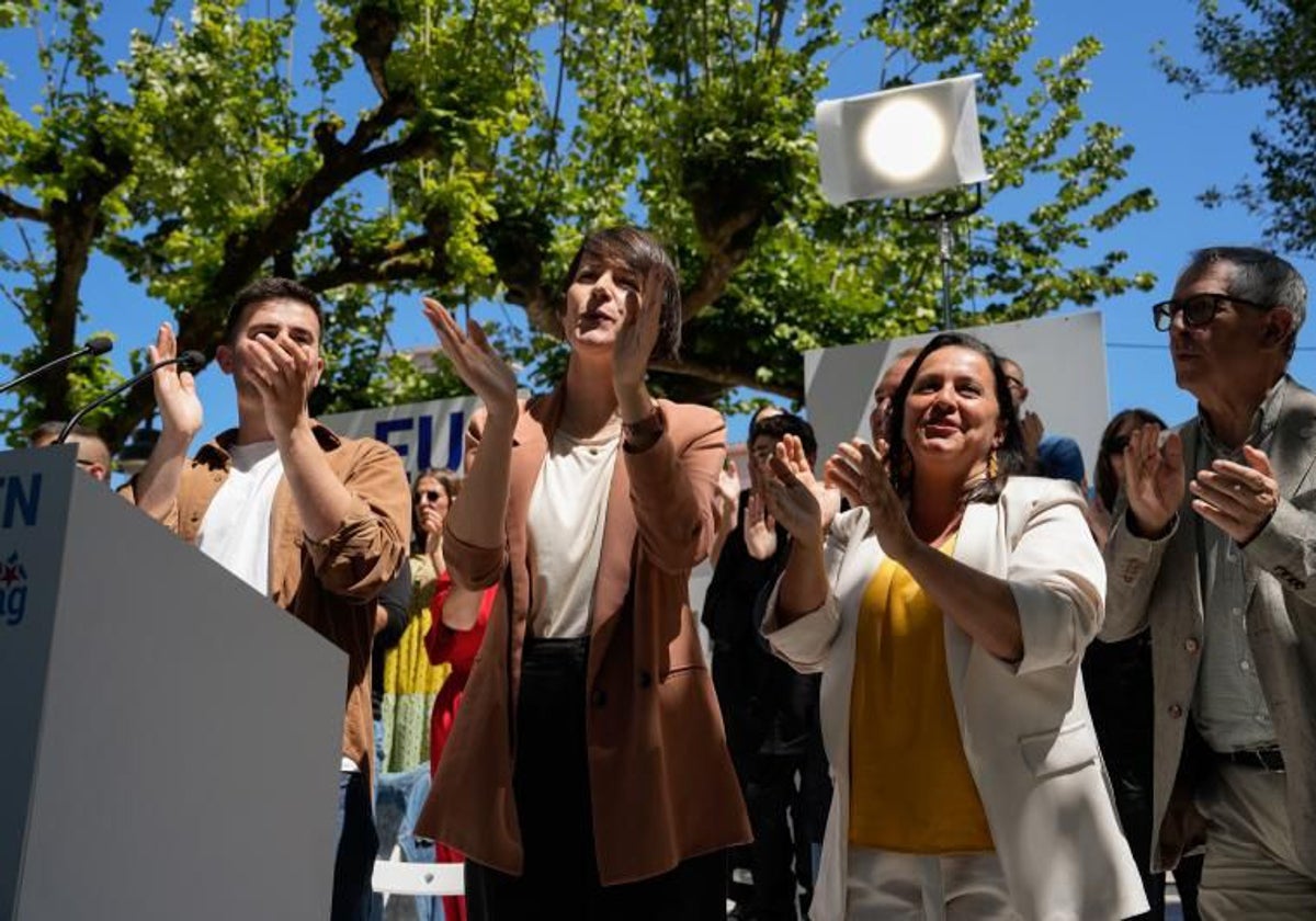 Miranda y Pontón, en un acto de la campaña de las elecciones europeas