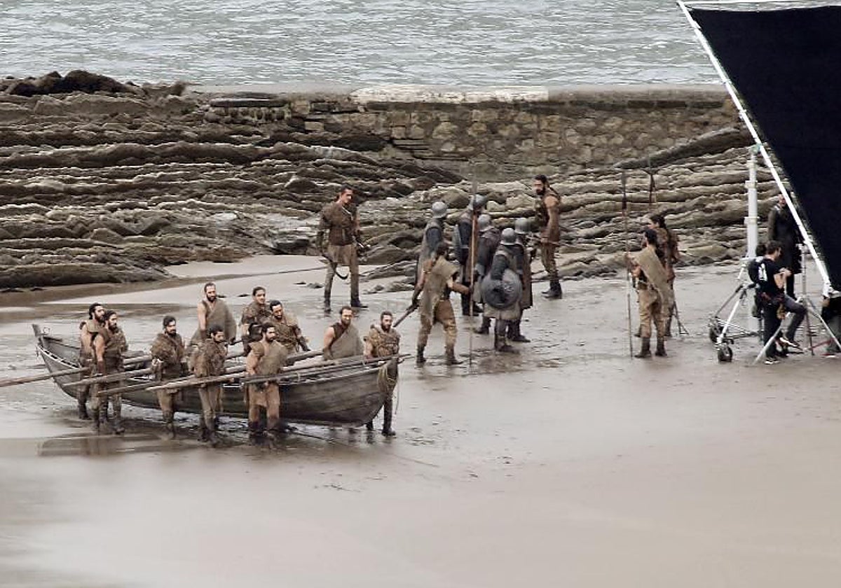 Un momento del rodaje de 'Juego de Tronos' en este eplazamiento