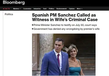 Las reacciones internacionales sobre la citación judicial de Pedro Sánchez