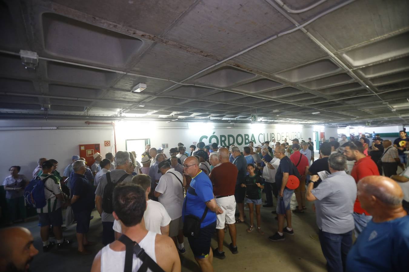 Las primeras y largas colas para renovar el abono del Córdoba CF, en imágenes