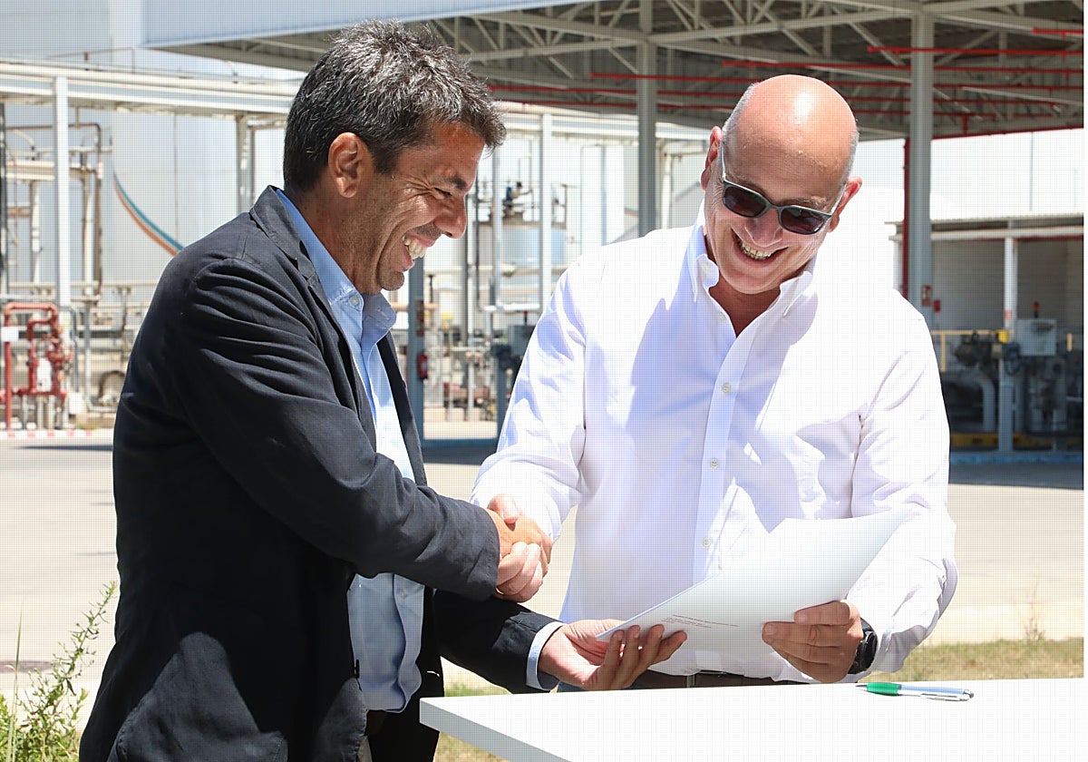 Carlos Mazón anuncia una inversión de 30 millones de euros de Masol Iberia Biofuel para producir combustibles renovables