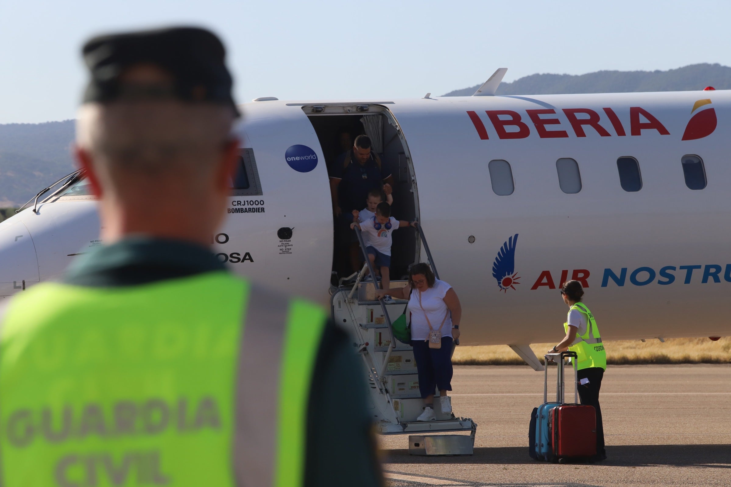 El estreno del vuelo entre Córdoba y Gran Canaria, en imágenes