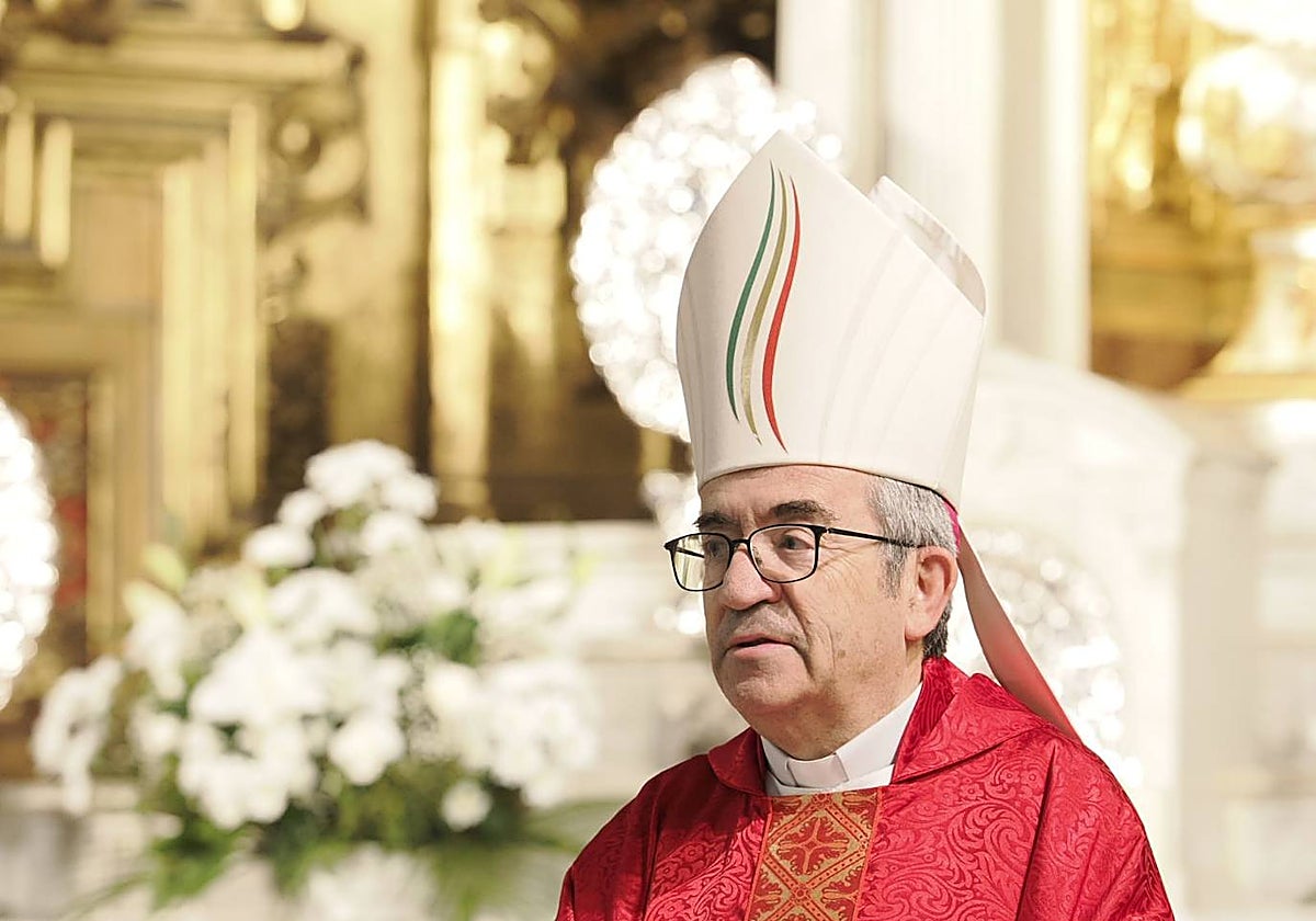 Luis Argüello, durante su homilía este jueves en Valladolid