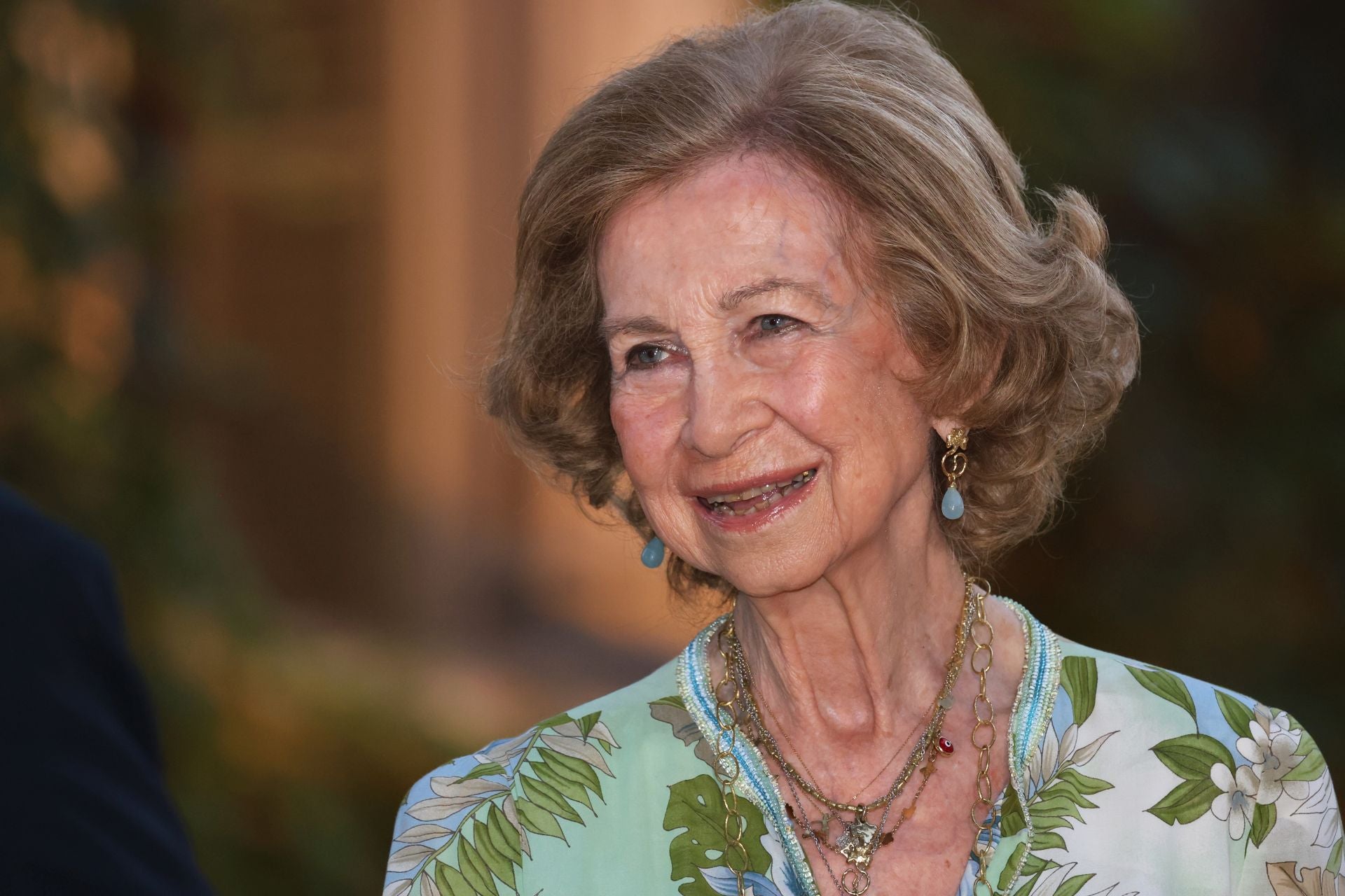 La Reina Sofía en la recepción en Marivent