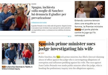 Las reacciones internacionales a la declaración de Sánchez y su querella contra el juez