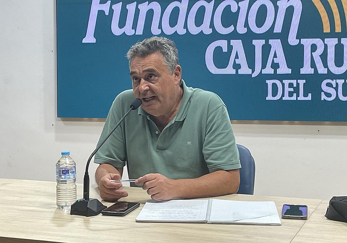 Manuel Mora, portavoz de la Plataforma en Defensa de los Regadíos del Condado de Huelva