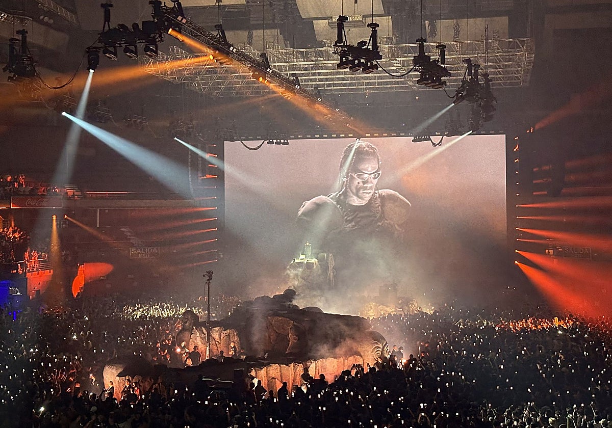 Travis Scott, durante uno de los conciertos en el Wizink Center de Madrid