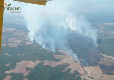 Controlado el fuego de Valverdejo, en el que trabajan 17 medios aéreos y terrestres