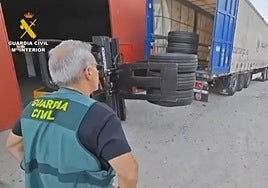 Hallan en una nave industrial de Recas 196 neumáticos robados