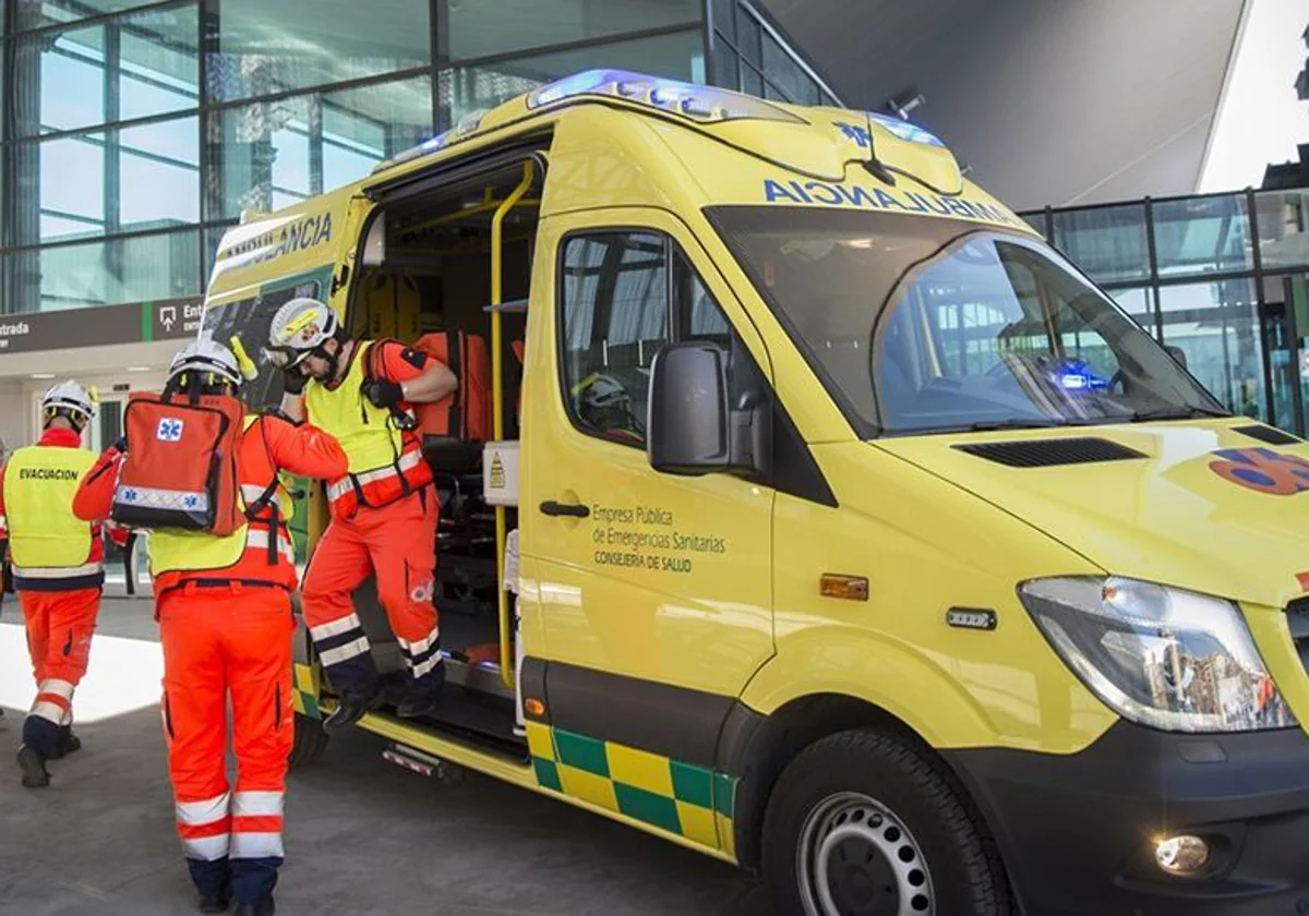 Una ambulancia del 061 en una imagen de archivo