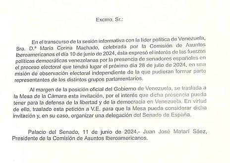 Imagen secundaria 1 - El Gobierno garantizó el apoyo de la embajada a la delegación del Senado