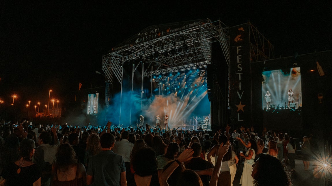 Espectáculo de 'Arrival From Sweden', Tributo a ABBA, en la X edición de Tío Pepe Festival