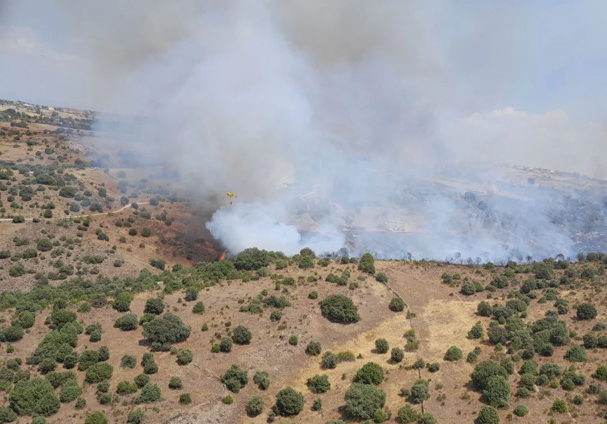 Imágenes del incendio en El Molar