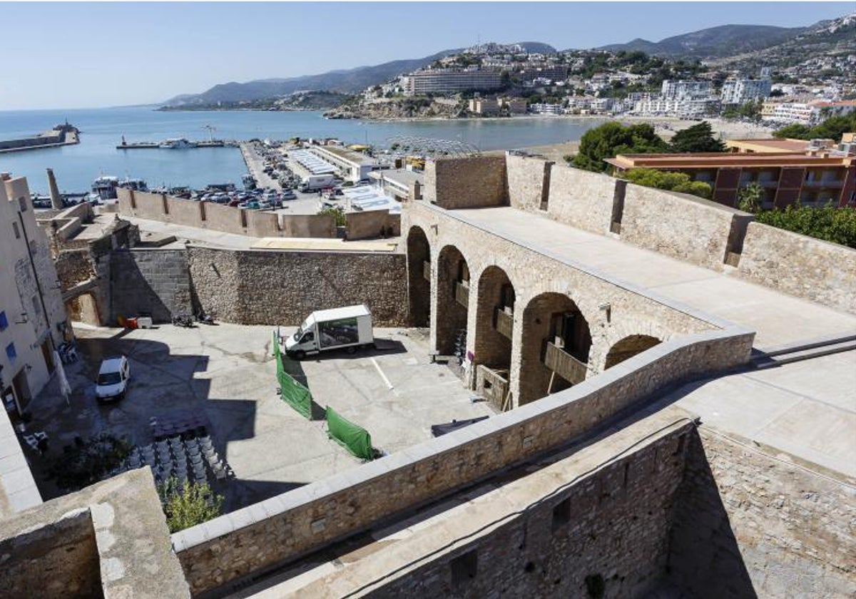 Zona amurallada en la que se rodaron escenas de la serie 'Juego de Tronos' en Peñíscola (Castellón)