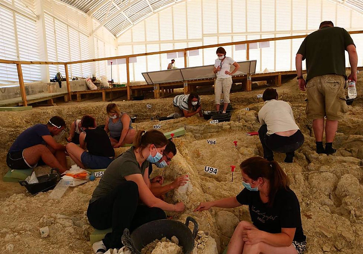 Trabajos en uno de los yacimientos de Orce, en imagen de archivo