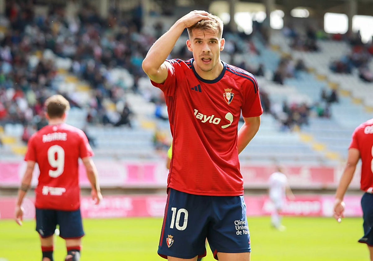 El nuevo jugador blanquiverde Ander Yoldi, procedente del Osasuna Promesas