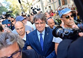 La vuelta de Puigdemont, en imágenes