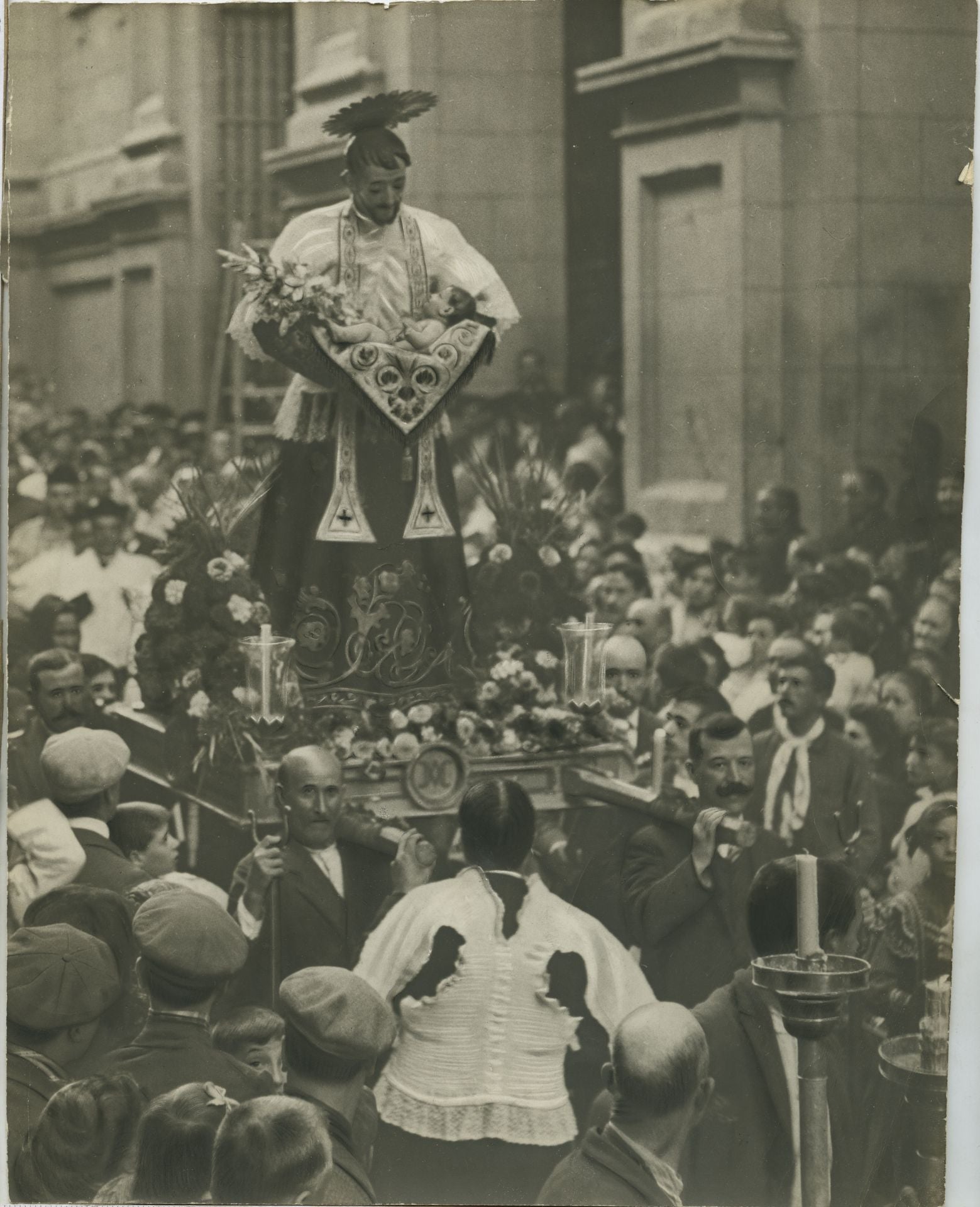 Procesión de san Cayetano en 1912