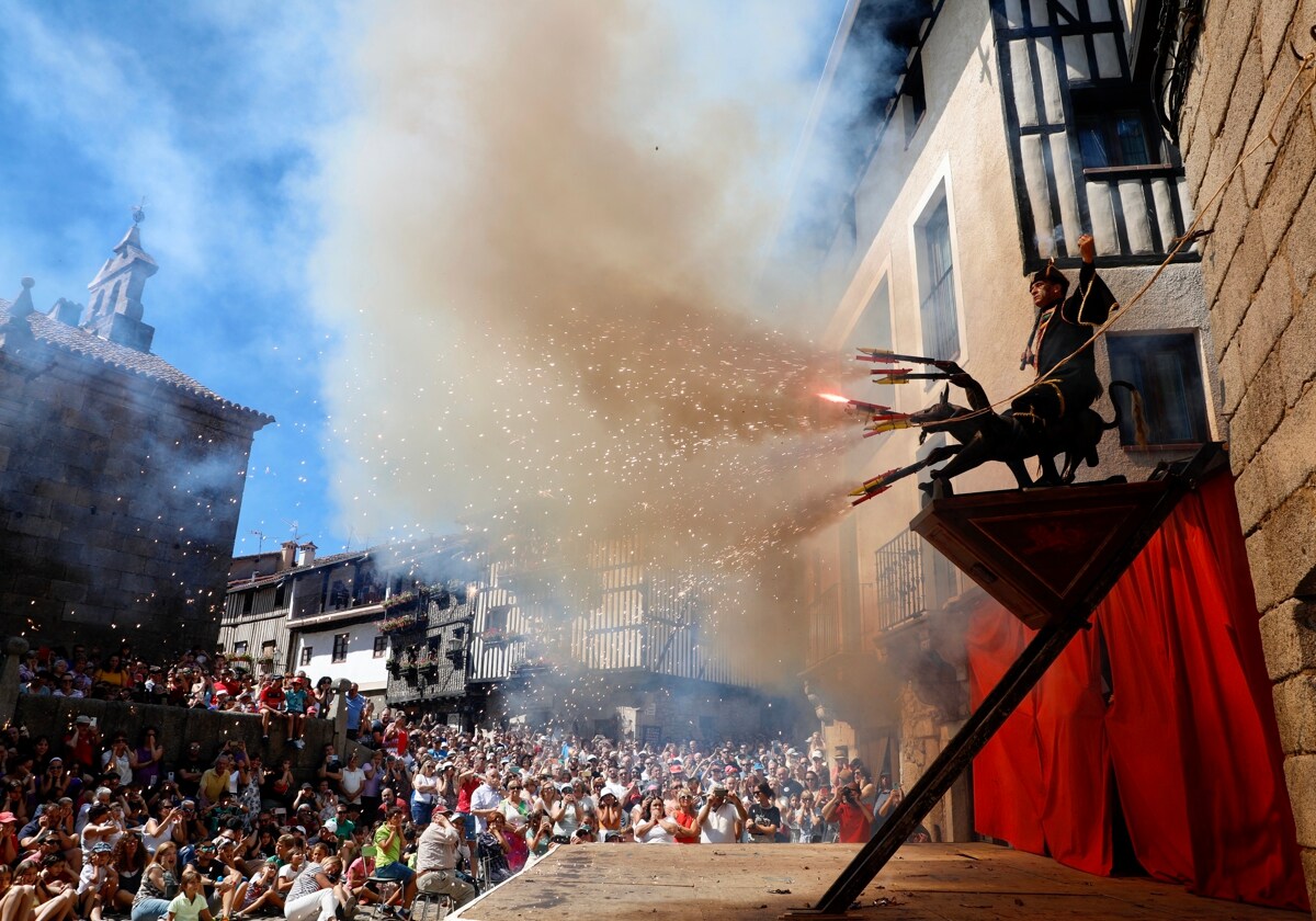 Representación del acto sacramental de La Loa, declarado Bien de Interés Cultural de carácter inmaterial, con motivo de las fiestas patronales en honor a Nuestra Señora de la Asunción de La Alberca