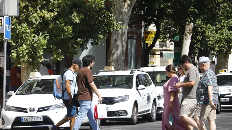 Punto de recogida de taxis en Córdoba