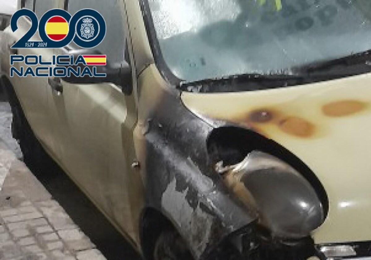 Imagen de uno de los coches afectados en Valencia