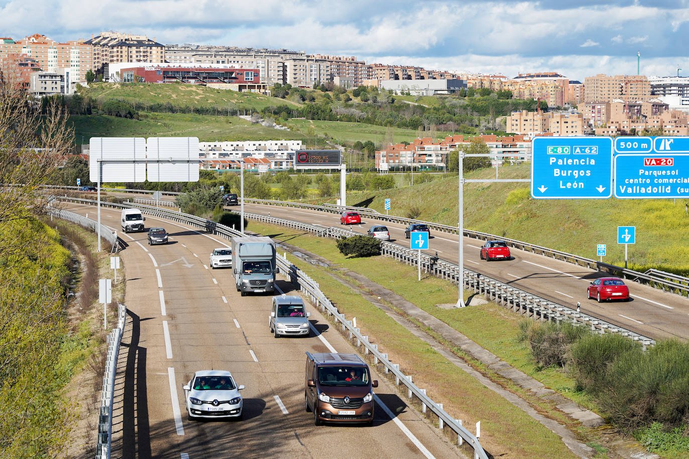 Imagen de archivo de la A-62 muy concurrida