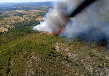 El incendio de Trabazos, en Zamora, obliga a desalojar el municipio de Sejas de Aliste