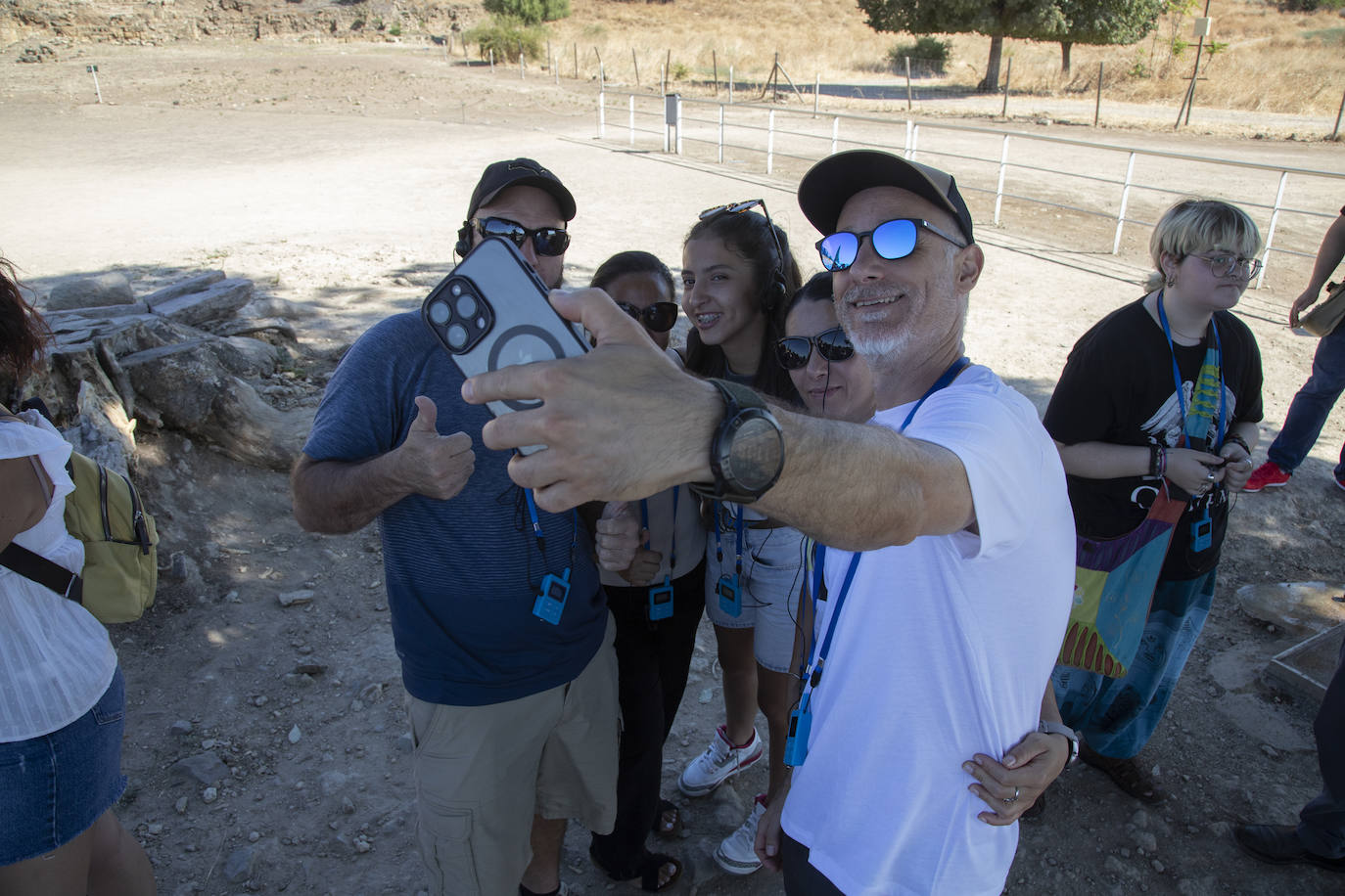 Fotos: la visita al imponente Salón Rico de Medina Azahara