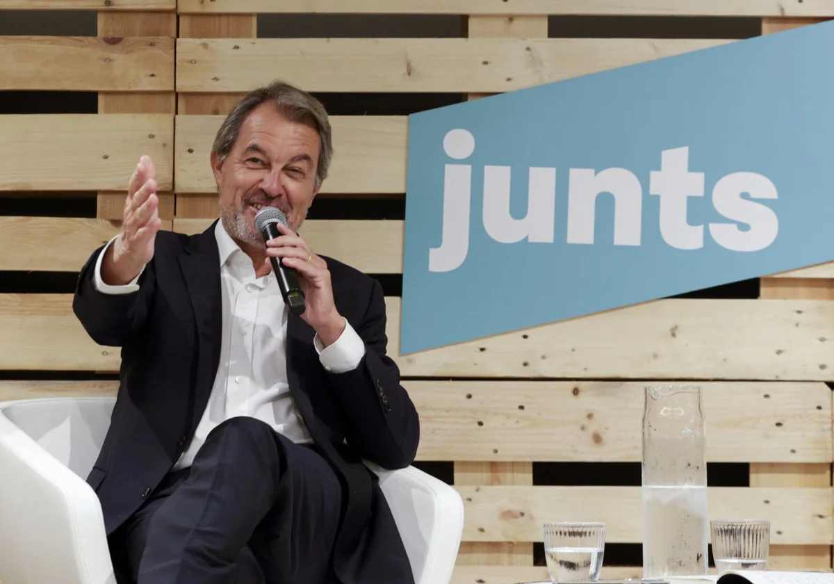 El 'expresident' Artur Mas, en un acto de Junts en julio del año pasado