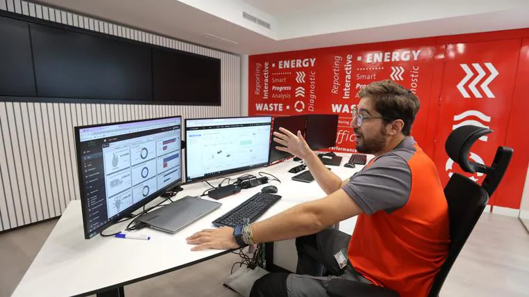 Imagen del 'Hubgrade' del Reina Sofía, el centro para el control de la energía en el complejo sanitario