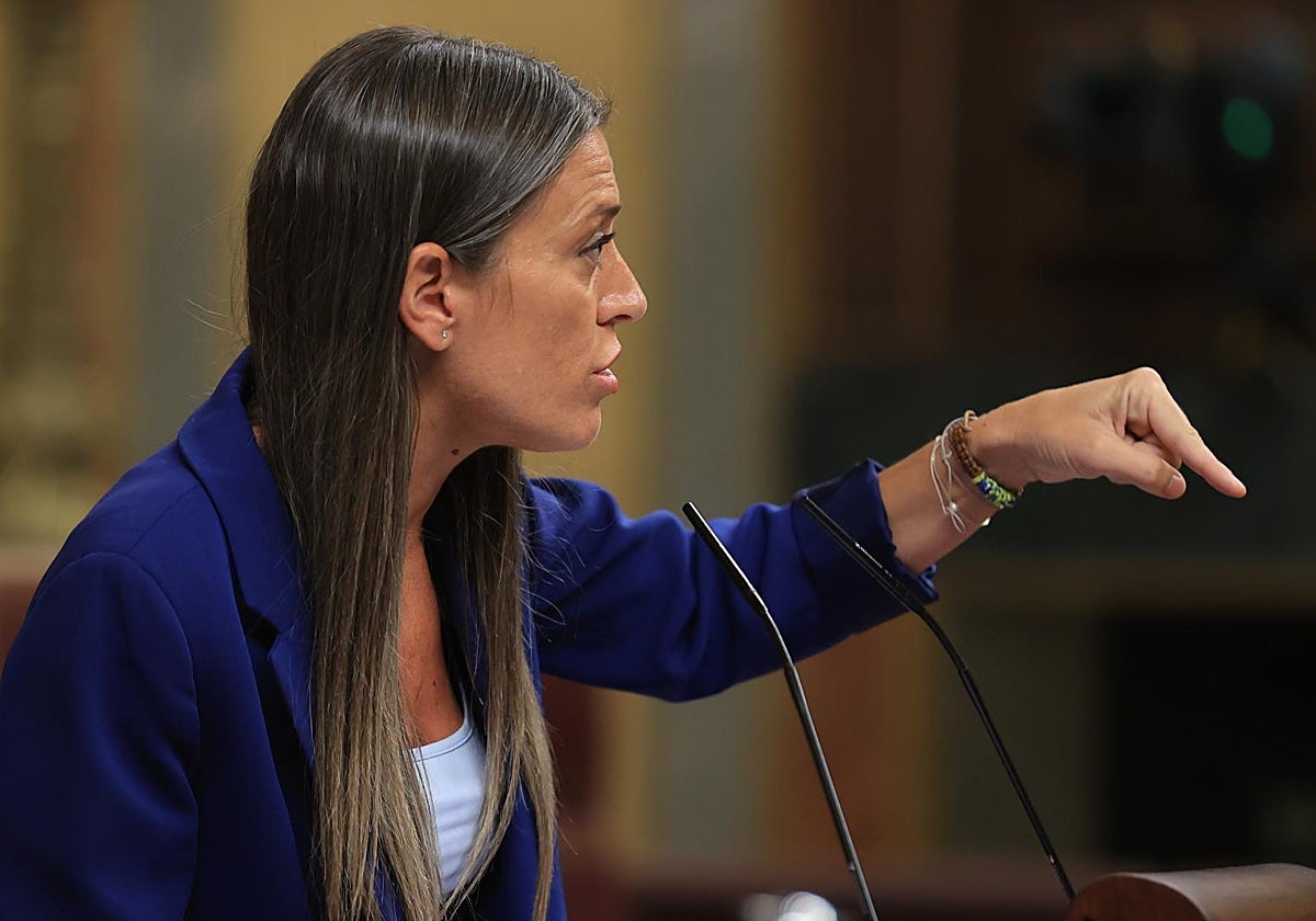 Míriam Nogueras, en una intervención en el Congreso