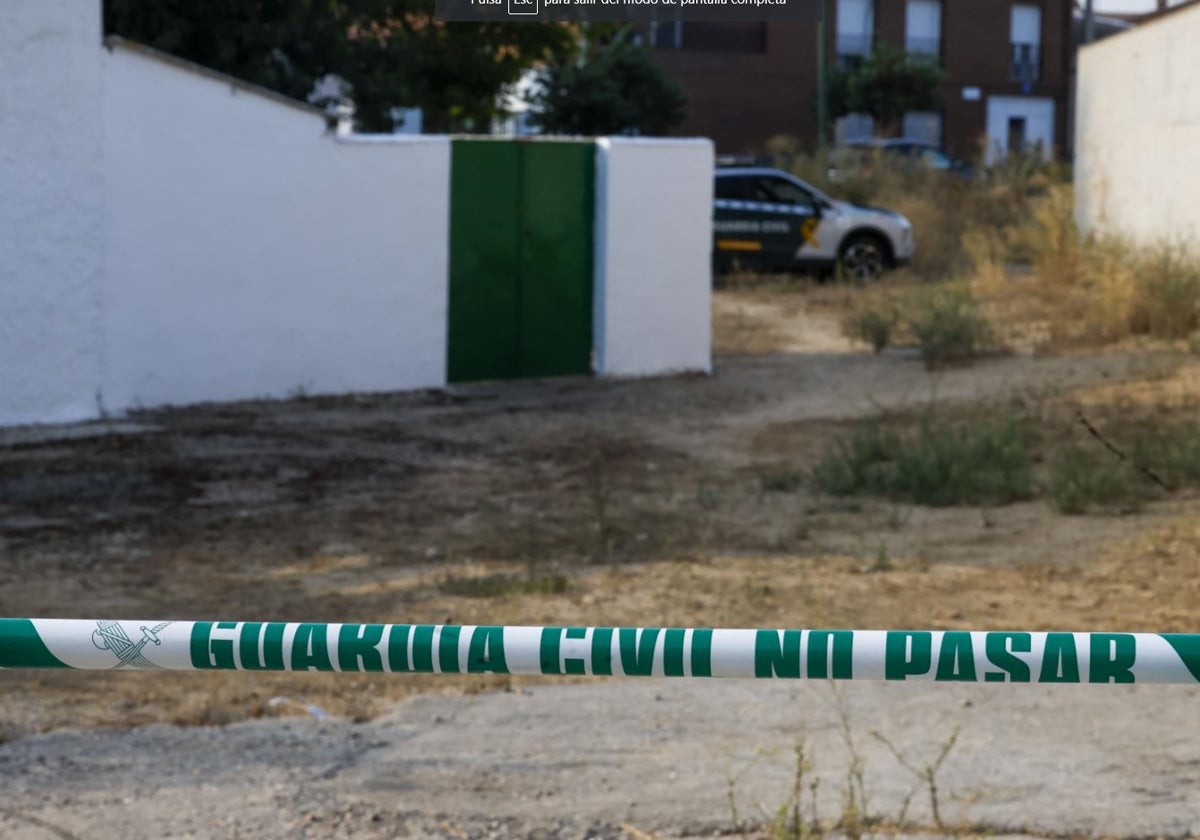 Precinto de la Guardia Civil en Mocejón