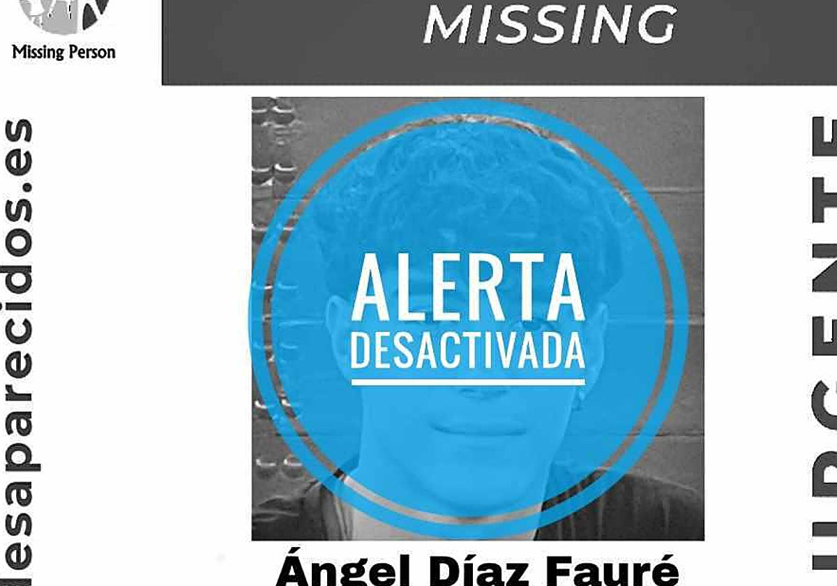 Cartel informando de la alerta desactivada