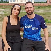 La pareja catalana sufrió un accidente cuando intentaba hacer una foto junto a una cascada