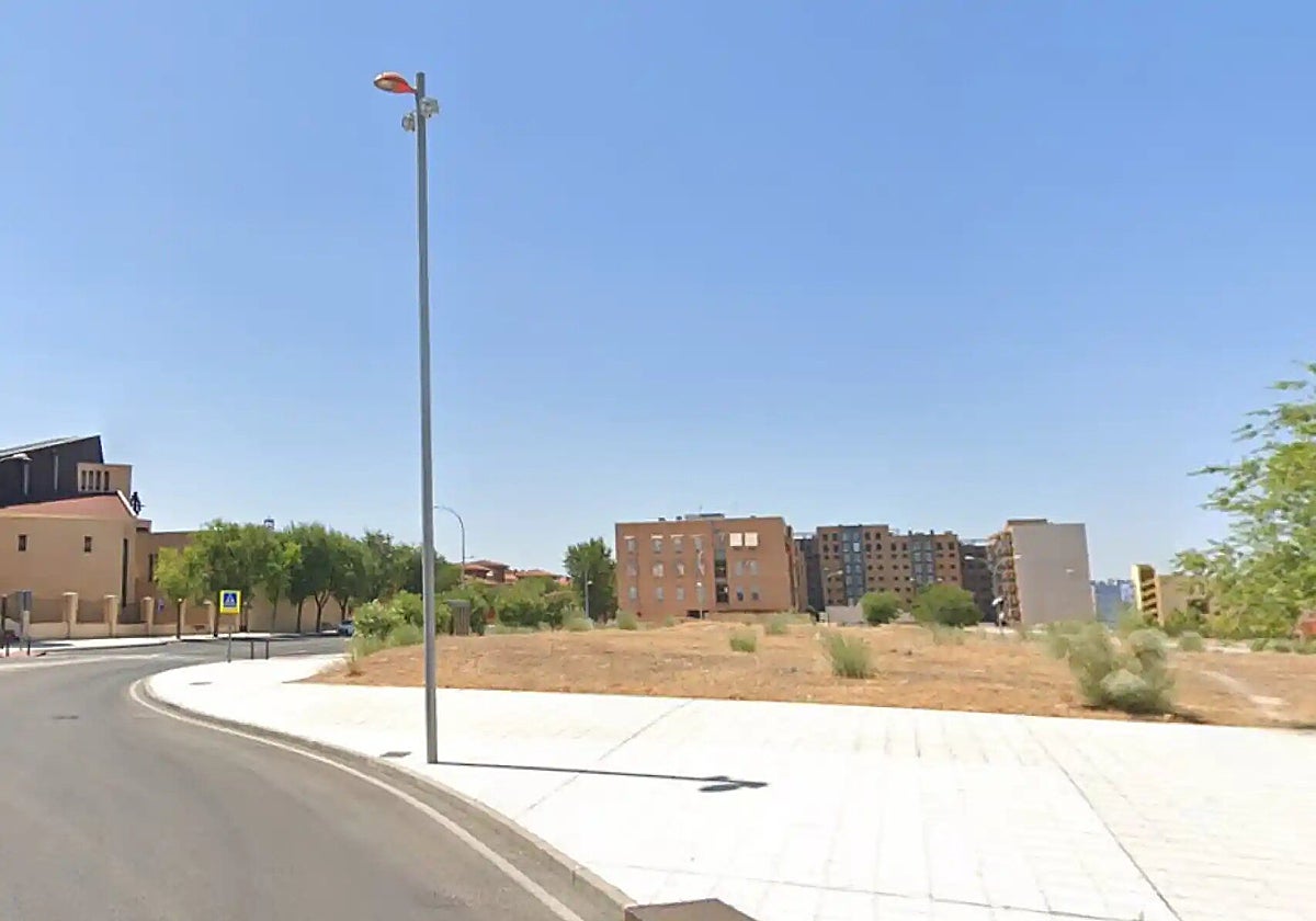Parcela donde estaba proyectada la construcción de las 316 viviendas en el Polígono de Toledo