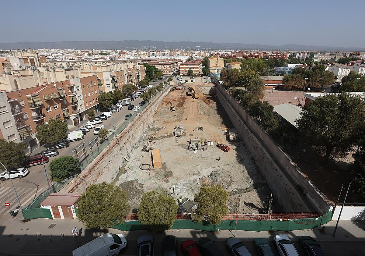 Obras de la futura comisaría de la Policía Nacional en la Fuensanta