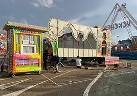 Las seis atracciones de los feriantes implicados en el tiroteo de Palencia ya están desmontadas