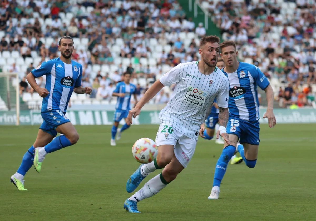 Antonio Casas en el último Córdoba CF - Deportivo en El Arcángel