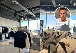 Un joven estalla contra la tienda del Real Madrid en el Muelle Uno de Málaga: «No pinta nada aquí»