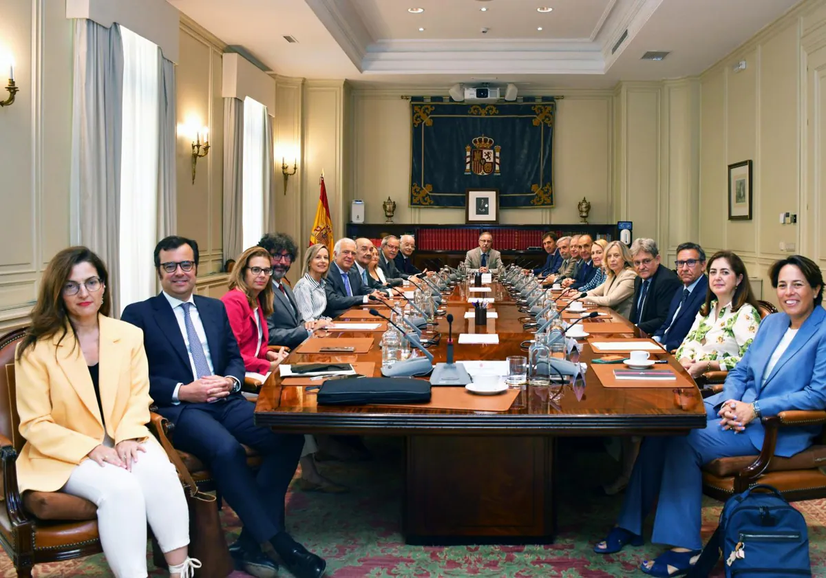 Los vocales del CGPJ durante el pleno para elegir a su presidenta