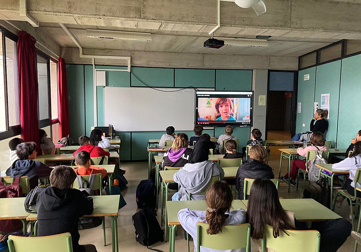 Alumnos en una clase de Bachillerato