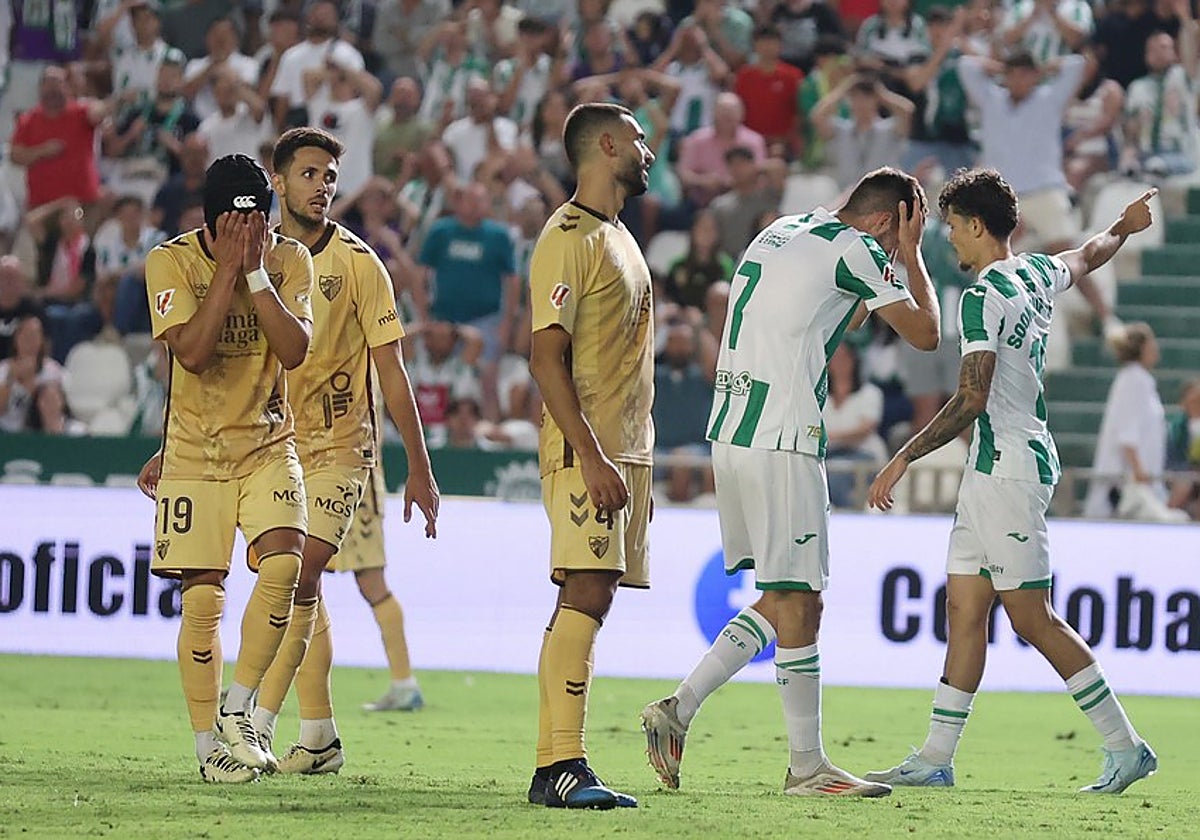 Théo Zidane se lamenta de una ocasión fallida ante el Málaga